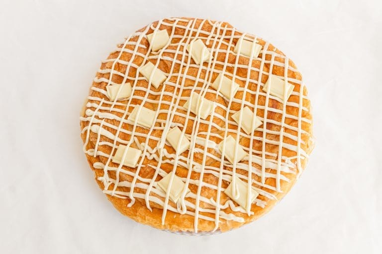 ensaimada de chocolate blanco