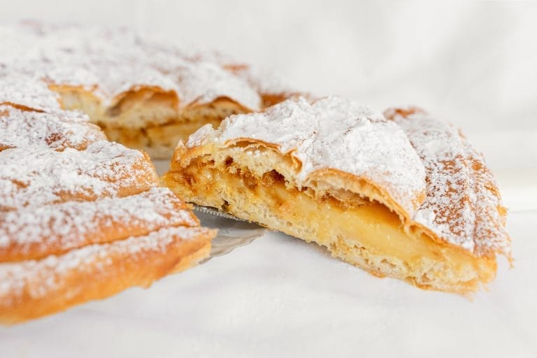 ensaimada crema quemada sin almendras